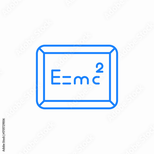 physics equasion icon sign vector