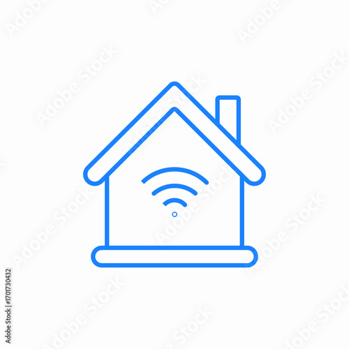 smart home icon sign vector
