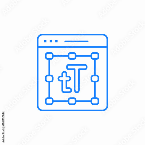 text formatting options icon sign vector