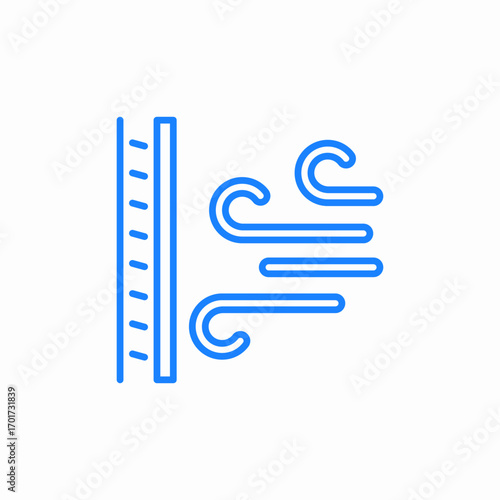 wind blowing symbol icon sign vector