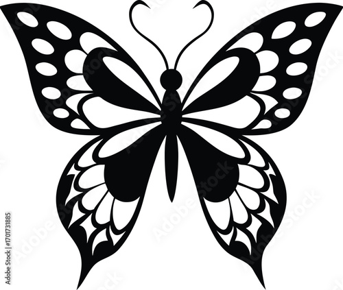 black butterfly tattoo