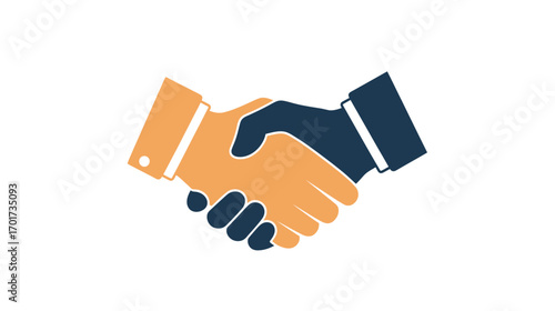 Handshake Symbolizing Agreement and Partnership Between Two Individuals