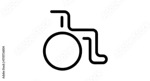 Modernized icon representing disability, optimized for web, computer, and mobile device usage