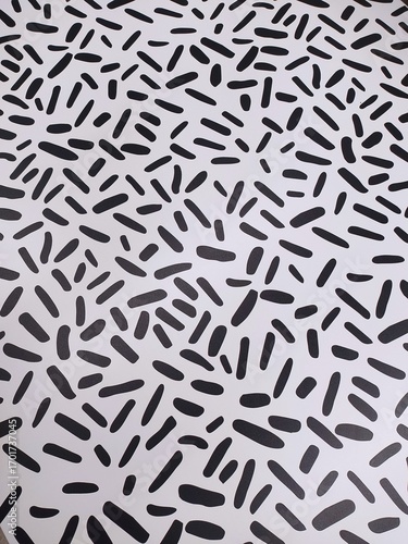 Stylish Black and White Abstract Pattern Creates Modern Background Texture