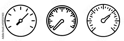 A gas meter and fuel indicators are represented by a modern gauge icon of a full tank on a background in eps 10 format