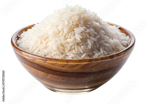 Jasmine rice isolated on a white or transparent background