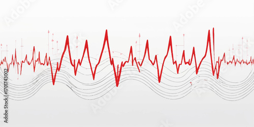 A healthy green heart pulse line on an ECG monitor illustrates the constant beat of life