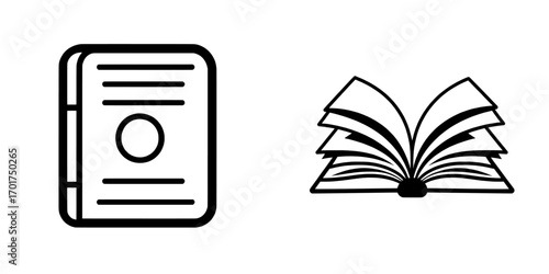 Classic Book Icon represents a classic hardcover book in a simple yet elegant way, making it perfect for projects related to education, literature, or reading