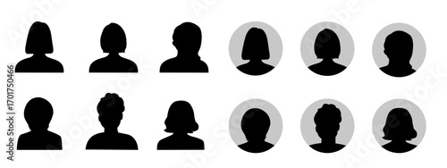 女性アイコンセット