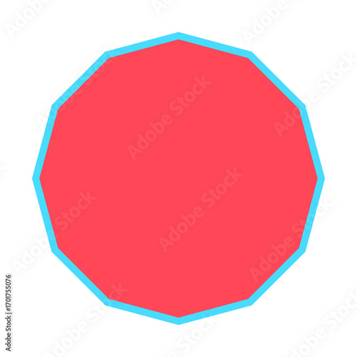 Polygon Shape 12 sides #233