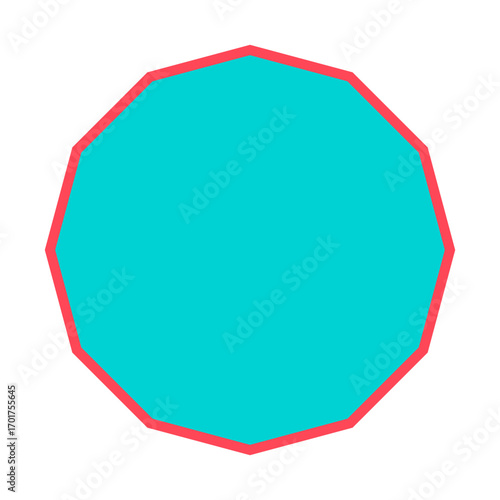 Polygon Shape 12 sides #261