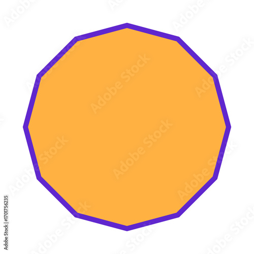 Polygon Shape 12 sides #289