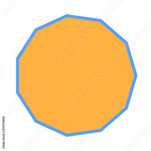 Polygon Shape 11 sides #316