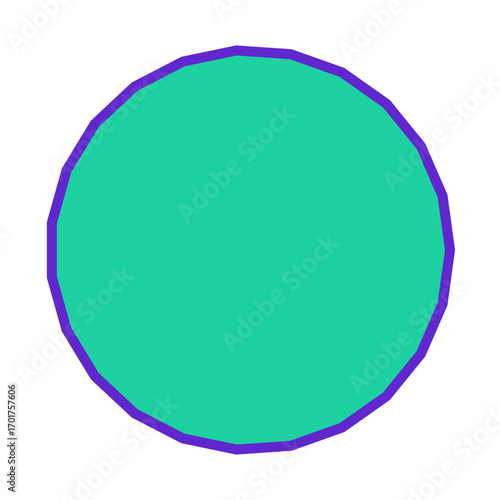 Polygon Shape 23 sides #356