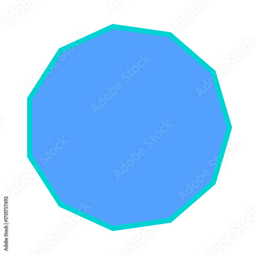 Polygon Shape 11 sides #36