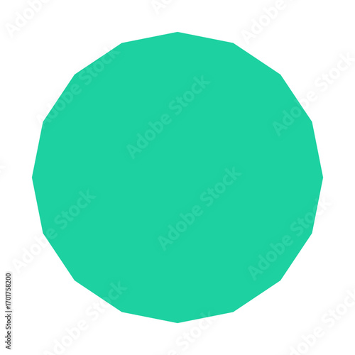 Polygon Shape 16 sides #377