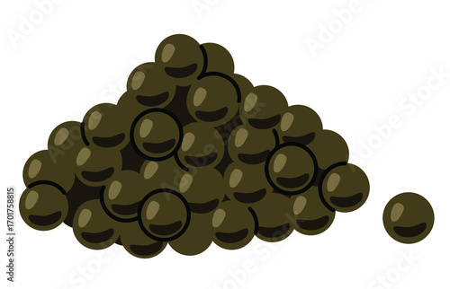 Caviar cute on a White background, vector illustration.