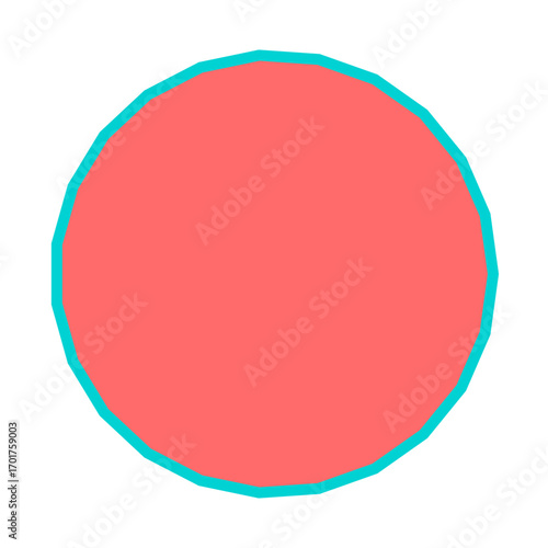 Polygon Shape 23 sides #412