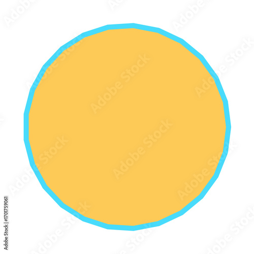 Polygon Shape 25 sides #414