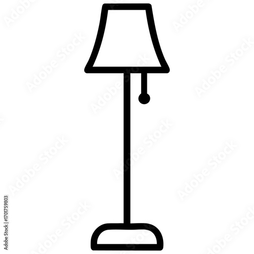 floor lamp icon vector