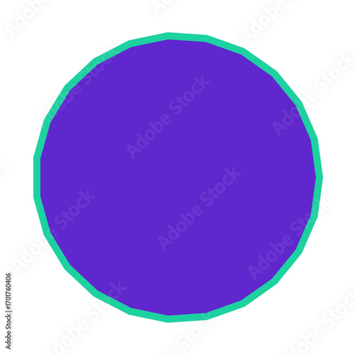 Polygon Shape 23 sides #48
