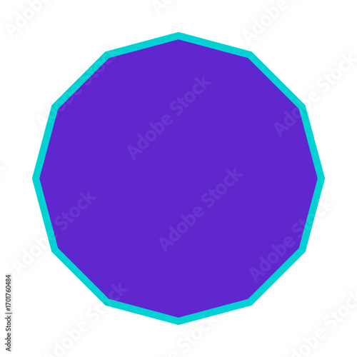 Polygon Shape 12 sides #485