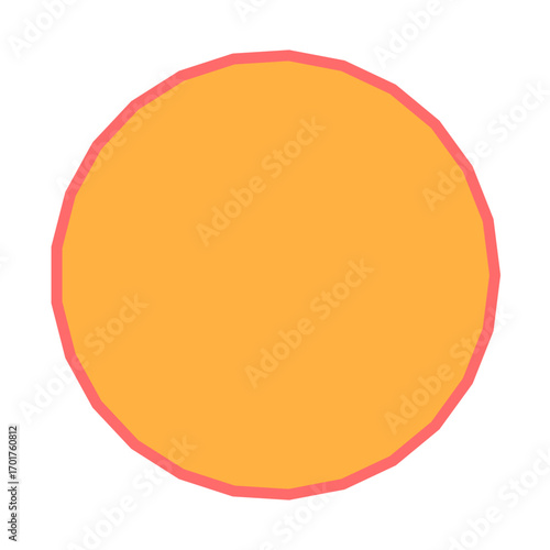 Polygon Shape 25 sides #50