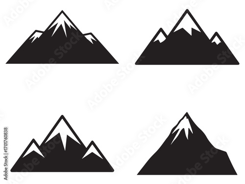 Four Awareness Ribbons: Black and Burgundy for Various Causes