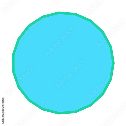Polygon Shape 19 sides #72