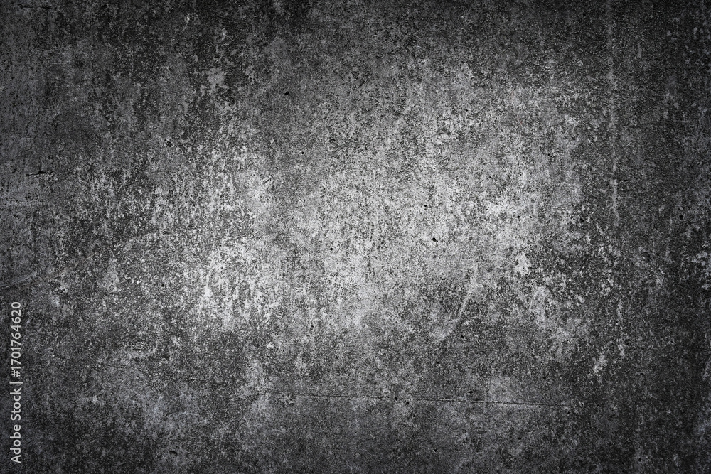 Fototapeta premium Gray concrete wall with rough textured surface and scuff marks. Perfect for backgrounds, design projects, and grunge style artworks.