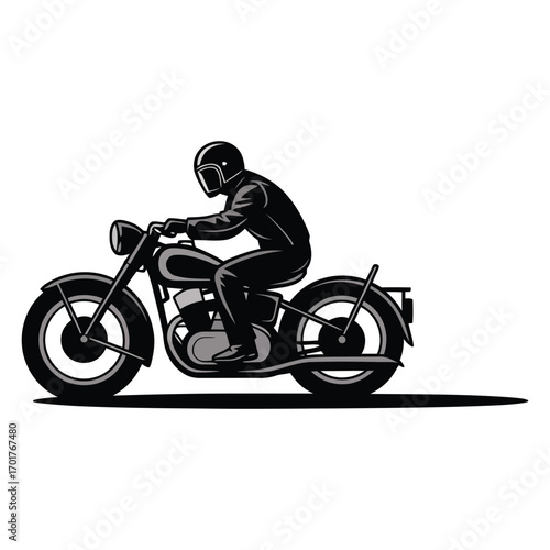 motorcycle on a white background