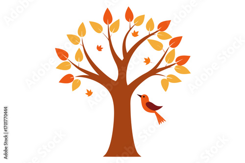 autumn tree vector
