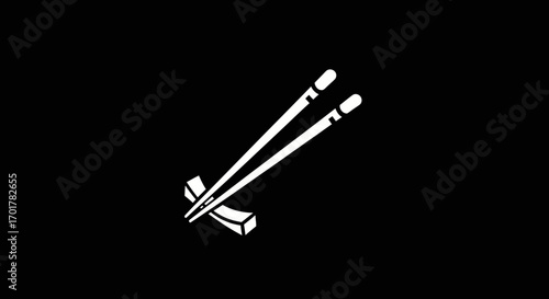 Pair of Chopsticks on a Resting Block.