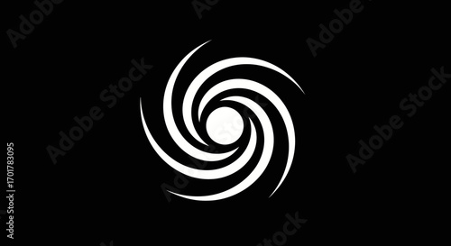Abstract spiral design swirling vortex dynamic motion artistic graphic visual representation of energy.