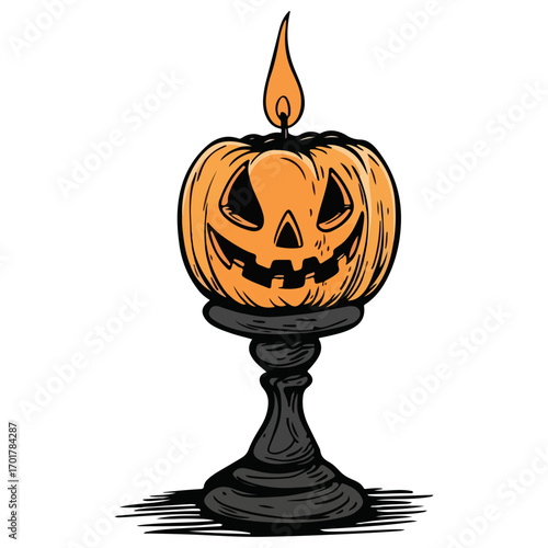 halloween candle, halloween, festival, vector, transparent background, candle, candlestick, decoration, celebration, flame, fire, wax, burning, icon, hot, candlelight