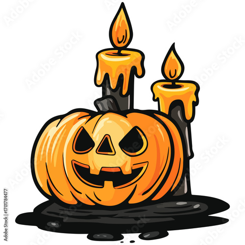 halloween candles, halloween, festival, vector, transparent background, candles, candlesticks, decoration, celebration, flame, fire, wax, burning, icon, hot, candlelights