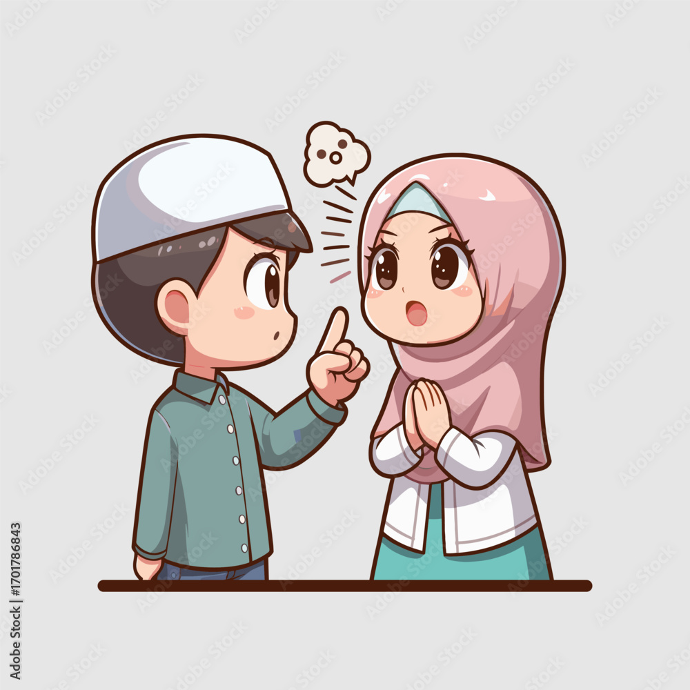Fototapeta premium MUSLIM VECTOR 1-19