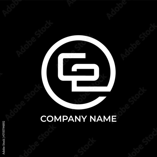 C2 circle business logo vector
