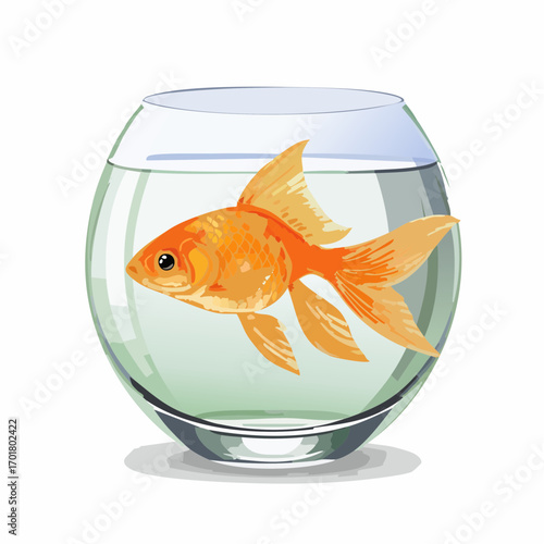 Goldfisch im Glas