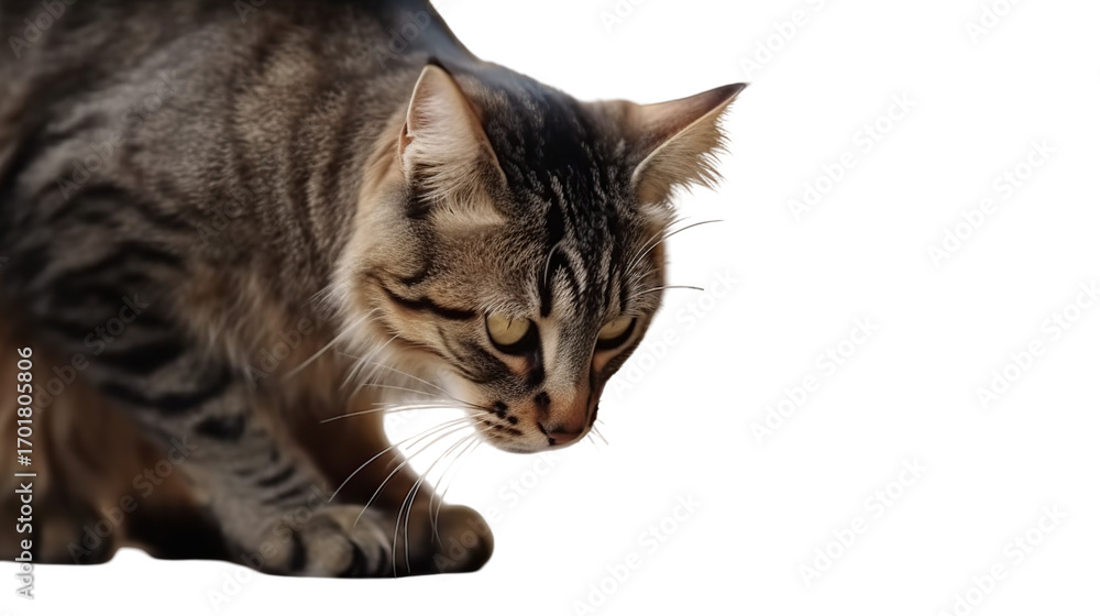 Fototapeta premium Close-up of a tabby cat (1)