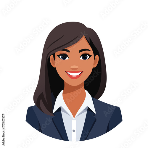 Modern Professional Young Woman in Suit - AI Generated