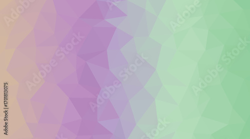 Geometric Gradient of Pastel Hues Softly Blended A Calming Spectrum of Light Peach Lavender and Mint Green Facets