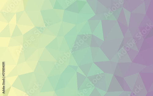 Abstract Low Poly Background with Pastel Color Gradient and Triangular Facets Creating a Modern Geometric Design Aesthetic