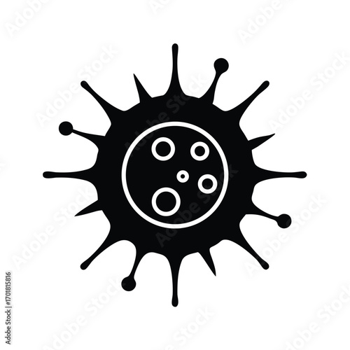 White Blood Cell Icon Minimal Vector