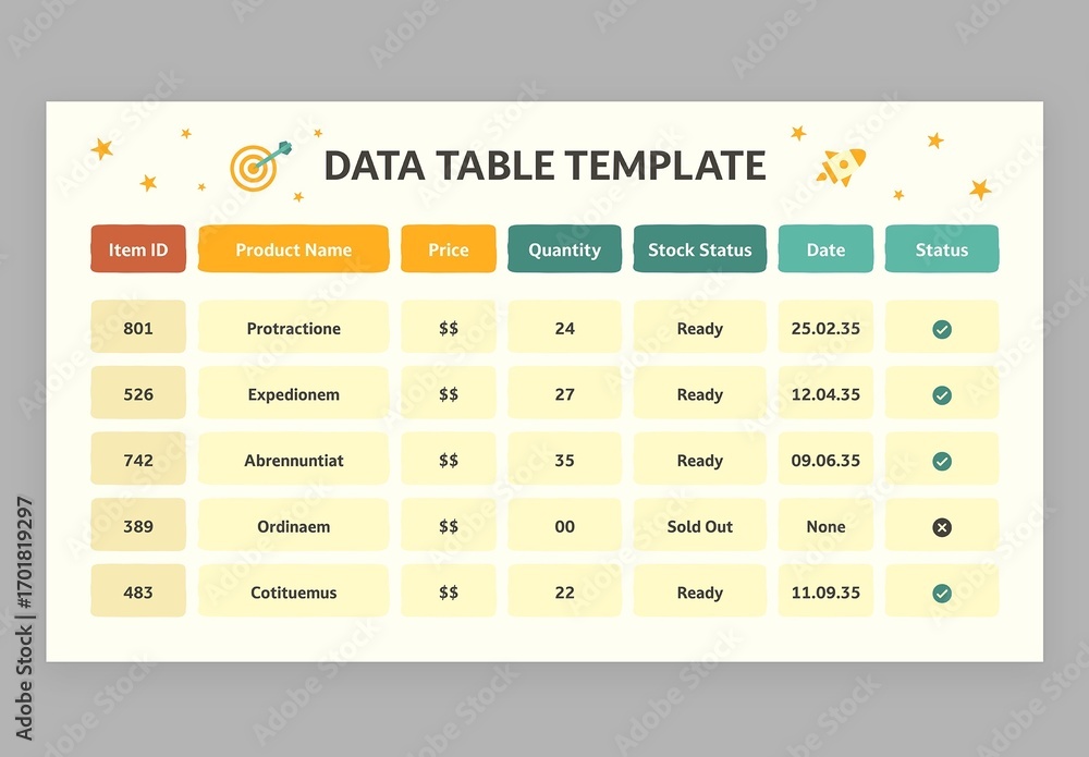 Data Table Infographic with Cute Education Style for School Teachers ...