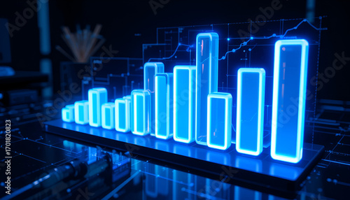 Digital Growth Chart Analysis and Business Performance Metrics
