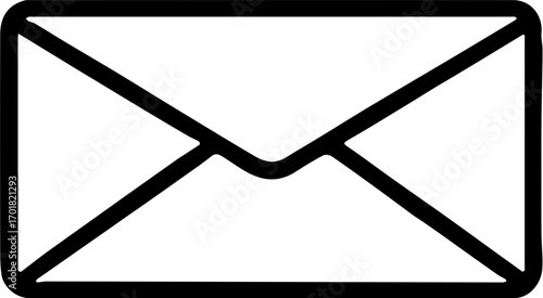 Email vector envelope icon design for message or newsletter concept