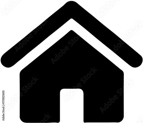 Simple Home Icon Design for Real Estate and Construction Projects