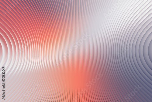 Abstract Coral & Gray Curved Lines Background