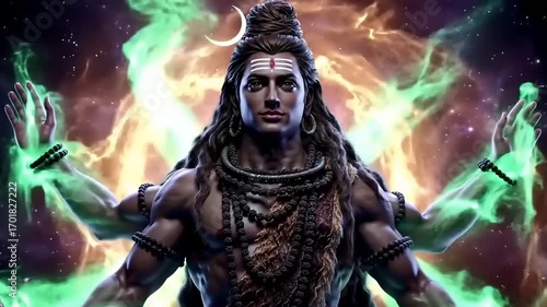 Lord Shiva cosmic energy art. (1)
